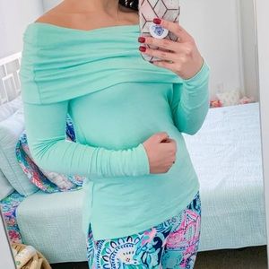 Lilly Pulitzer Belinda Pullover in Aqua SZ XS